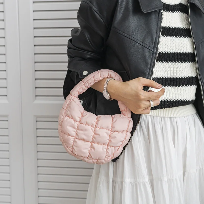 Luxury Quilted Bags - 女性用キルティングショルダーバッグ,ミニプリーツクラウドバッグ,餃子ハンドバッグ,ラグジュアリートートバッグ,ファッション