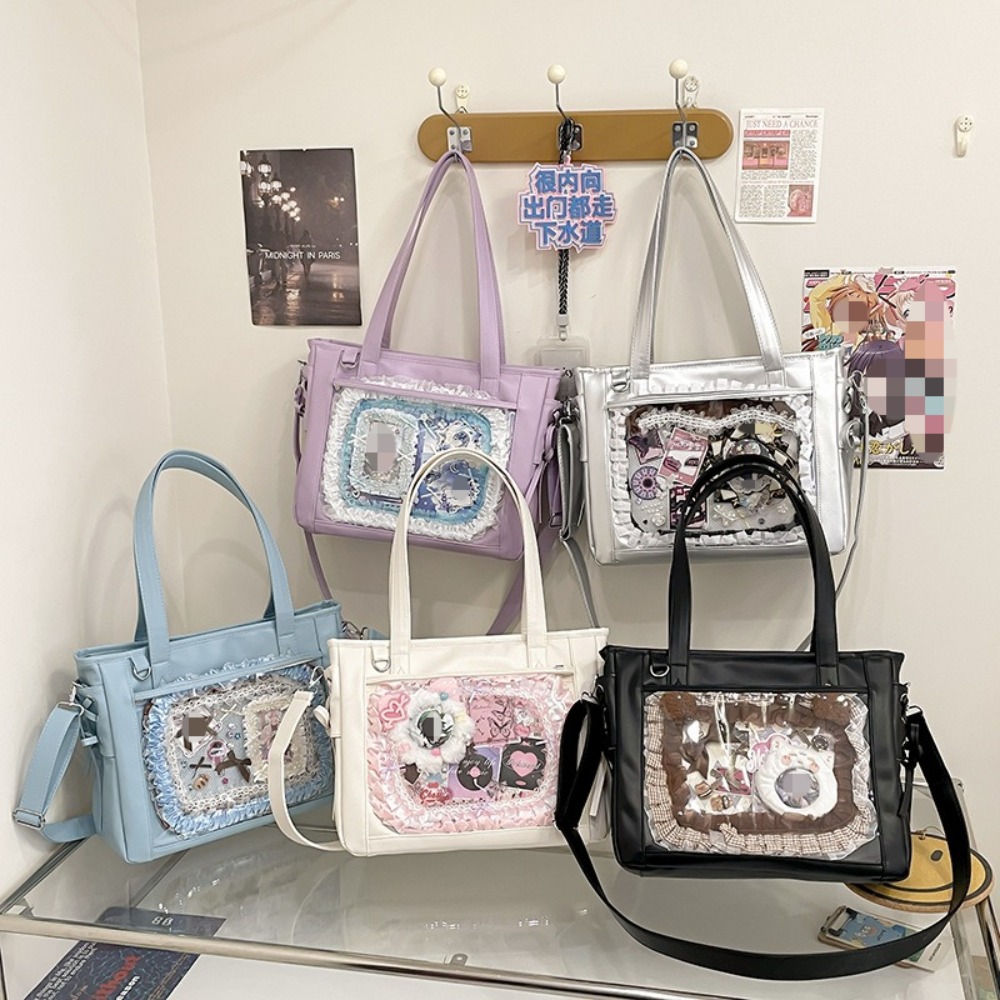 Luxury Y2K Bags - 新しい日本の可愛いカワイイ女の子向けオルチャン風Y2Kイタバッグ、デイリー通勤、授業用トートバッグ、スイートガール、女子高生制服風ショルダーバッグ、高級バッグ