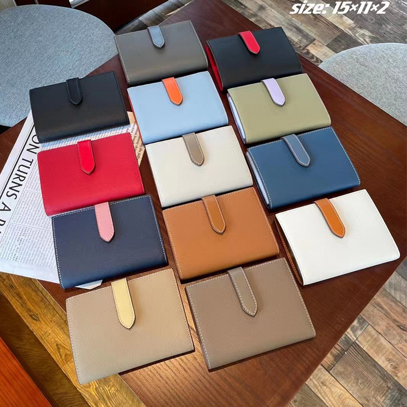Luxury Quilted Bags - 女性用本革ショートウォレット,コイン,マルチカードホルダー,大容量,マネークリップ,旅行パスポート,ファッション