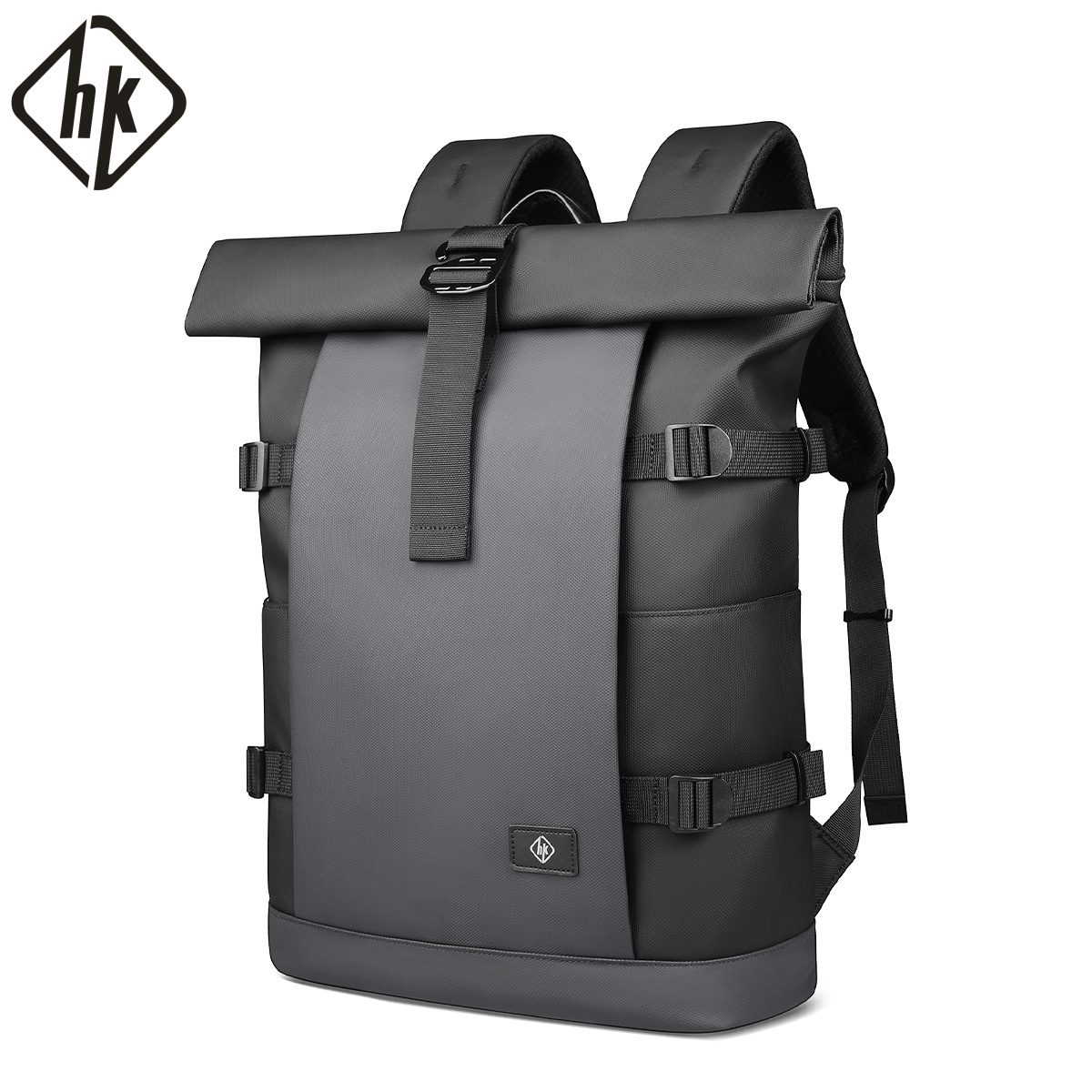 HK 防水ロールトップバックパック男性用大容量拡張可能な 1 - Structured Handbag Top Handle のレビューと価格