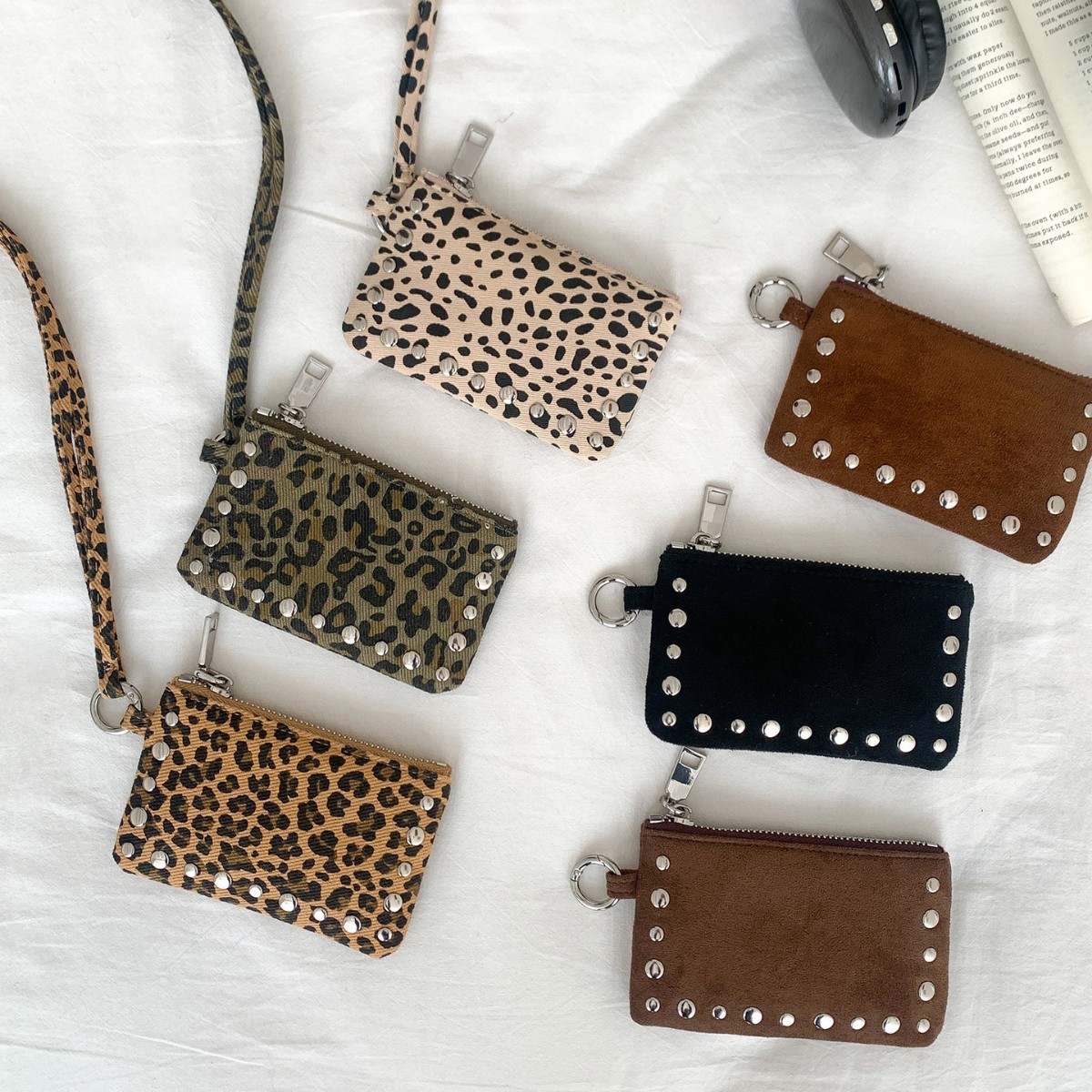 新しいスタッズ付きショルダーバッグミニクレジットカードホルダ - Shoulder Bag Slouchy のレビューと価格