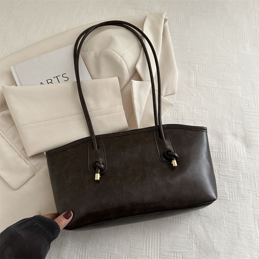 レトロ PU レザートートバッグ高級 Y2k ショルダーバッ - Luxury Y2K Bags のレビューと価格