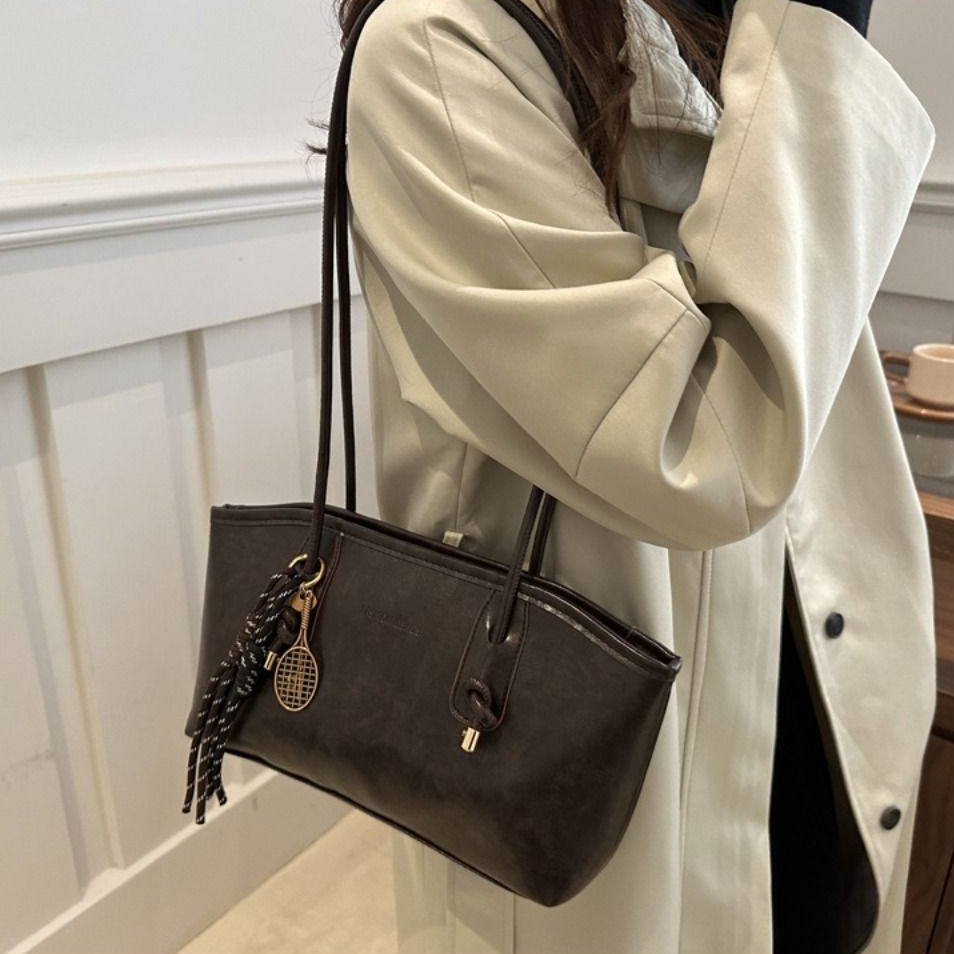 レトロ PU レザートートバッグ高級 Y2k ショルダーバッ - Luxury Y2K Bags のレビューと価格