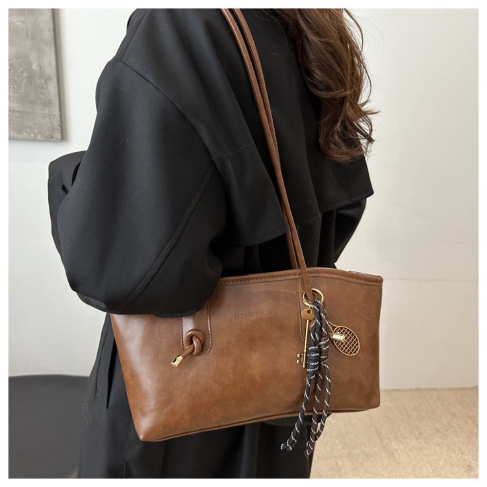 レトロ PU レザートートバッグ高級 Y2k ショルダーバッ - Luxury Y2K Bags のレビューと価格