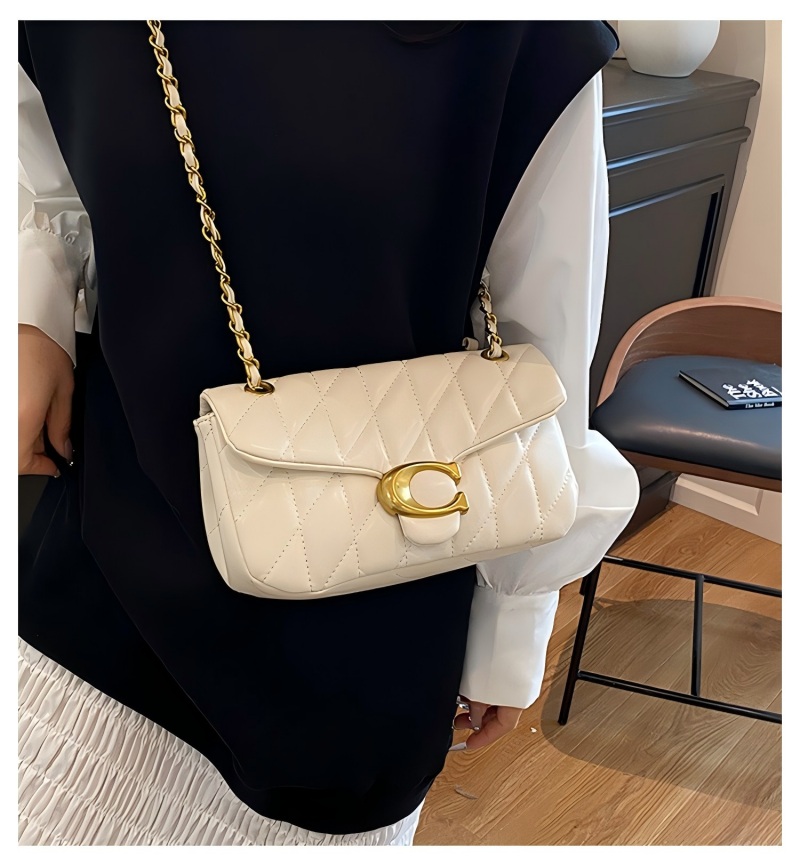 女性用キルティングレザーショルダーバッグ、高級Cロゴゴールド - Luxury Quilted Bags のレビューと価格