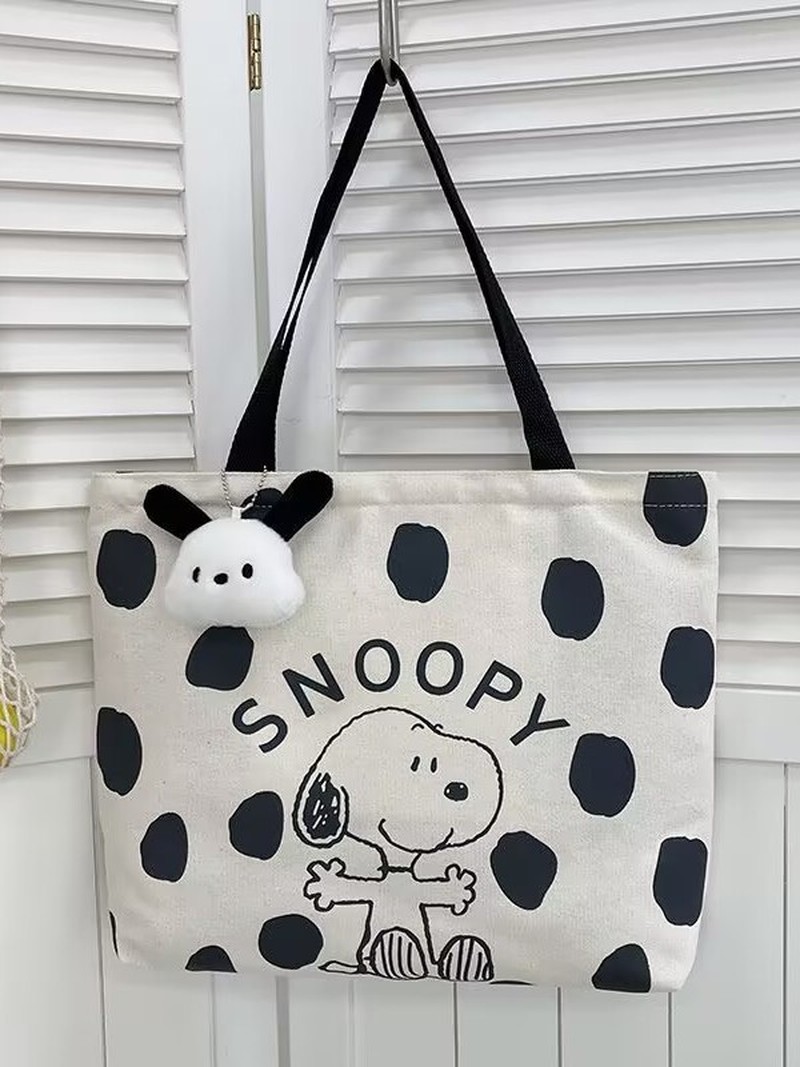 漫画スヌーピーキャンバスショルダーバッグ女性用大容量トートバ - Shoulder Bag Slouchy のレビューと価格
