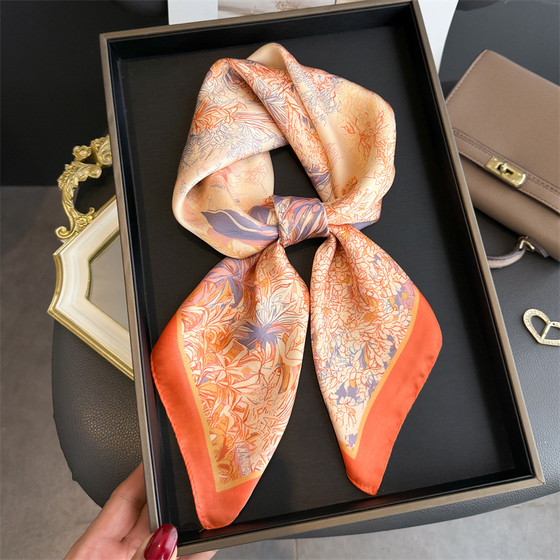 高級デザインプリントスカーフ女性のためのシルクスカーフバンダ - Luxury Bags Expensive のレビューと価格