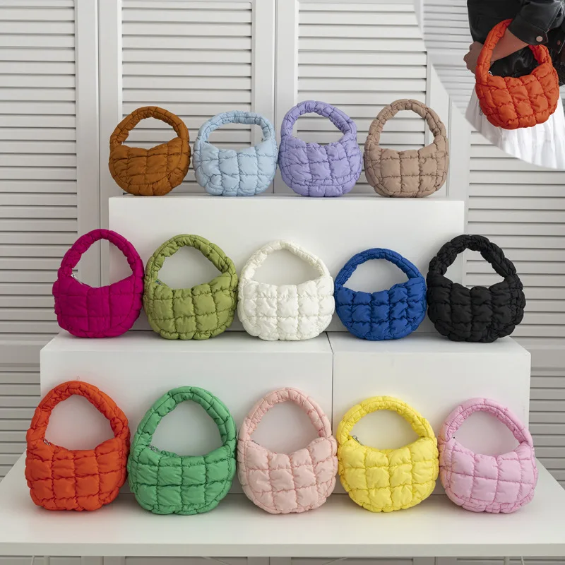 女性用キルティングショルダーバッグ,ミニプリーツクラウドバッ - Luxury Quilted Bags のレビューと価格