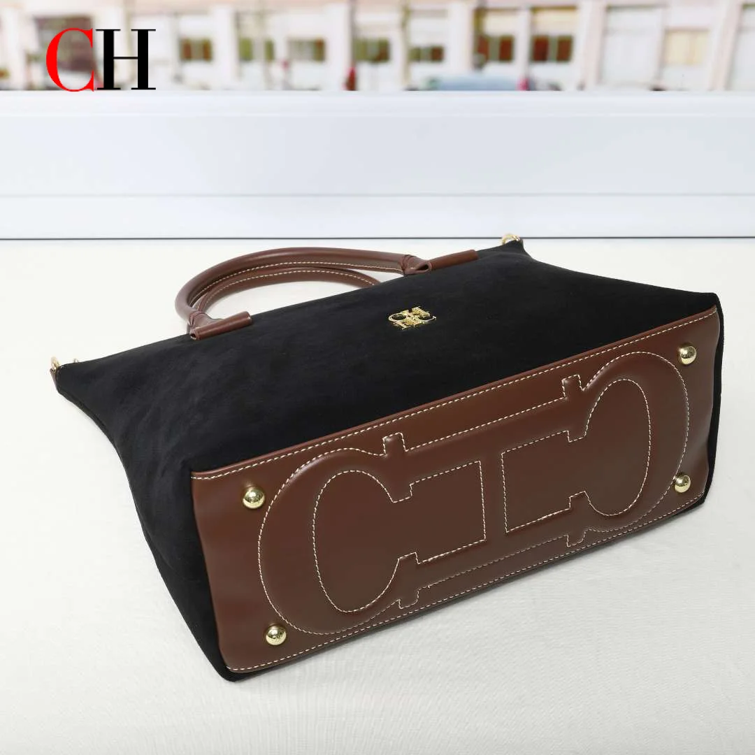 CHプレミアム レディース スエード トートバッグ レザー  - Structured Handbag Top Handle のレビューと価格