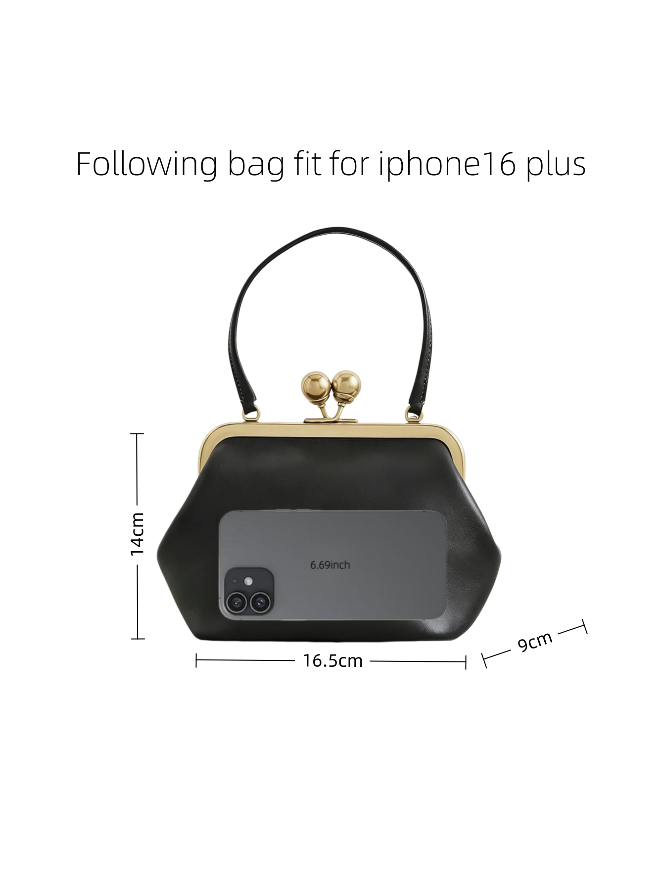 女性用小型キスロックトップハンドルバッグフレームクラスプクラ - Structured Handbag Top Handle のレビューと価格
