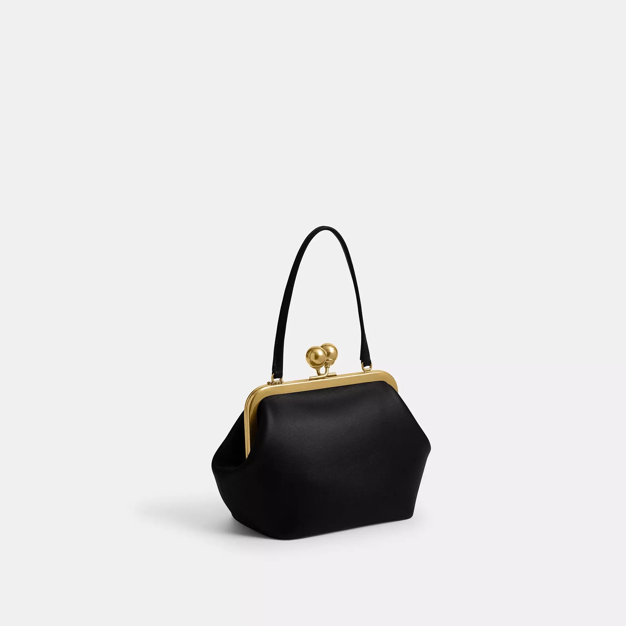 女性用小型キスロックトップハンドルバッグフレームクラスプクラ - Structured Handbag Top Handle のレビューと価格