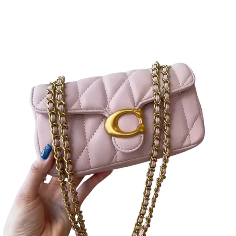 レトロデザインのプレミアムレザーウォレット付きショルダーバッ - Luxury Quilted Bags のレビューと価格