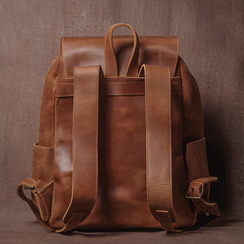 GURO ヴィンテージ本革バックパックメンズ週末高級旅行バッ - Structured Handbag Top Handle のレビューと価格