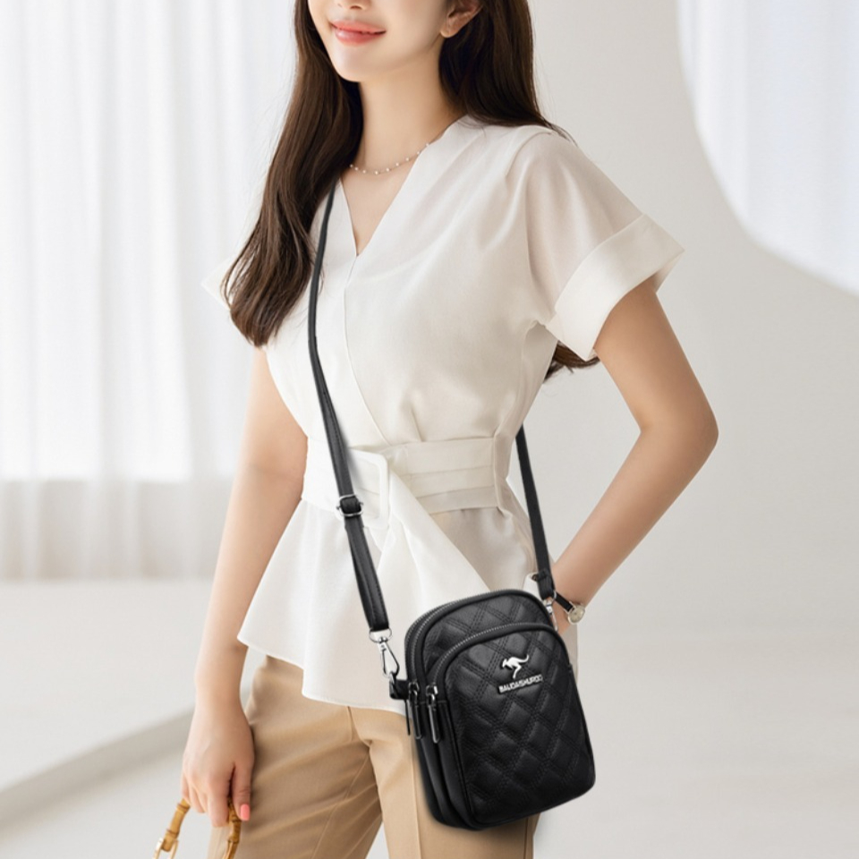 高級レザーショルダークロスボディフォンコインウォレットバッグ - Luxury Bags No Logo のレビューと価格