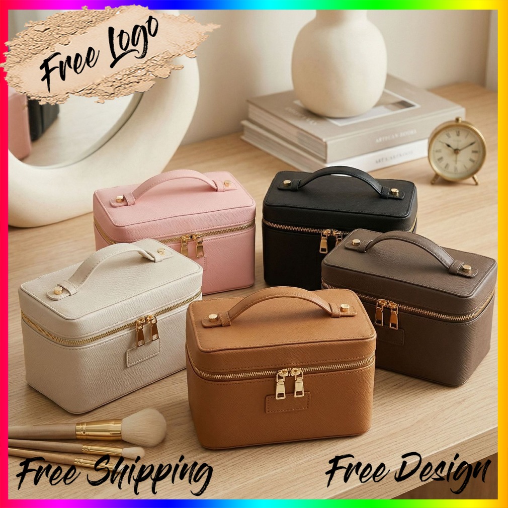 高級ダチョウ柄レザーメイクアップバッグ ポータブルコスメティ - Luxury Bags Wholesale のレビューと価格