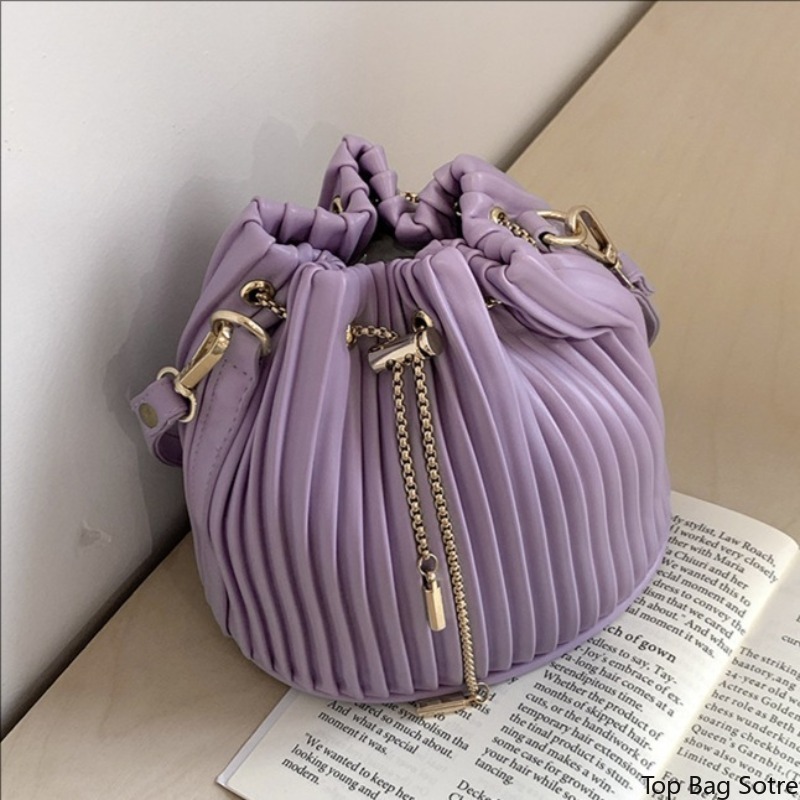 レディース チェーン クロスボディ バケットバッグ トップハ - Structured Handbag Top Handle のレビューと価格