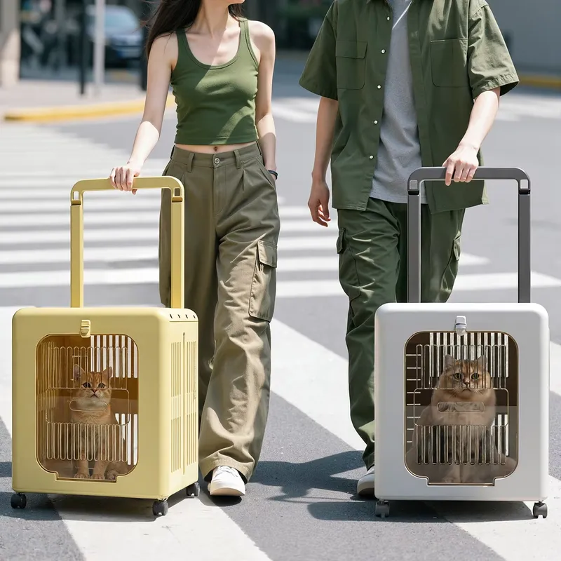 PP高級ペットキャリー 猫と小型ペット用 通気性のあるポータ - Luxury Bags Wholesale のレビューと価格